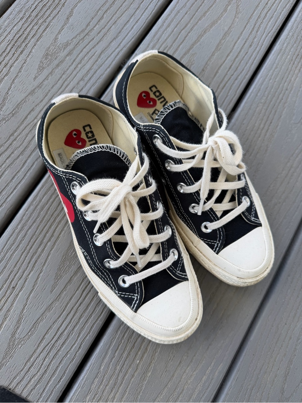 Authentic CDG Converse size 6 (23cm)